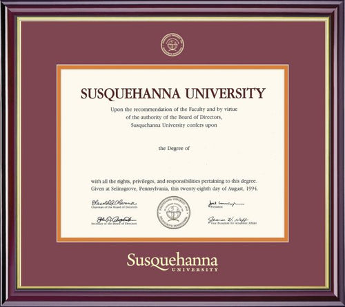 Susquehanna University 8.5'' x 11'' Windsor Diploma Frame