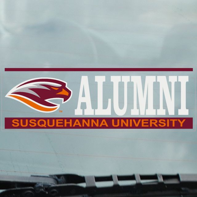 Susquehanna University Alumni River Hawks Cling Decal