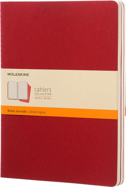 CAHIER RULED RED POCKET JOURNA