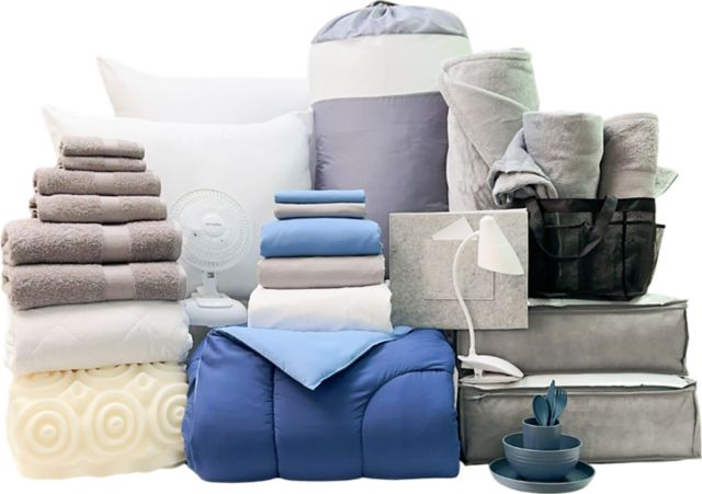 Complete 29pc Twin XL Bundle in Navy Light Blue-  SHIPS 8/1 FOR IN-STORE PICKUP ON FALL MOVE-IN WEEKEND.